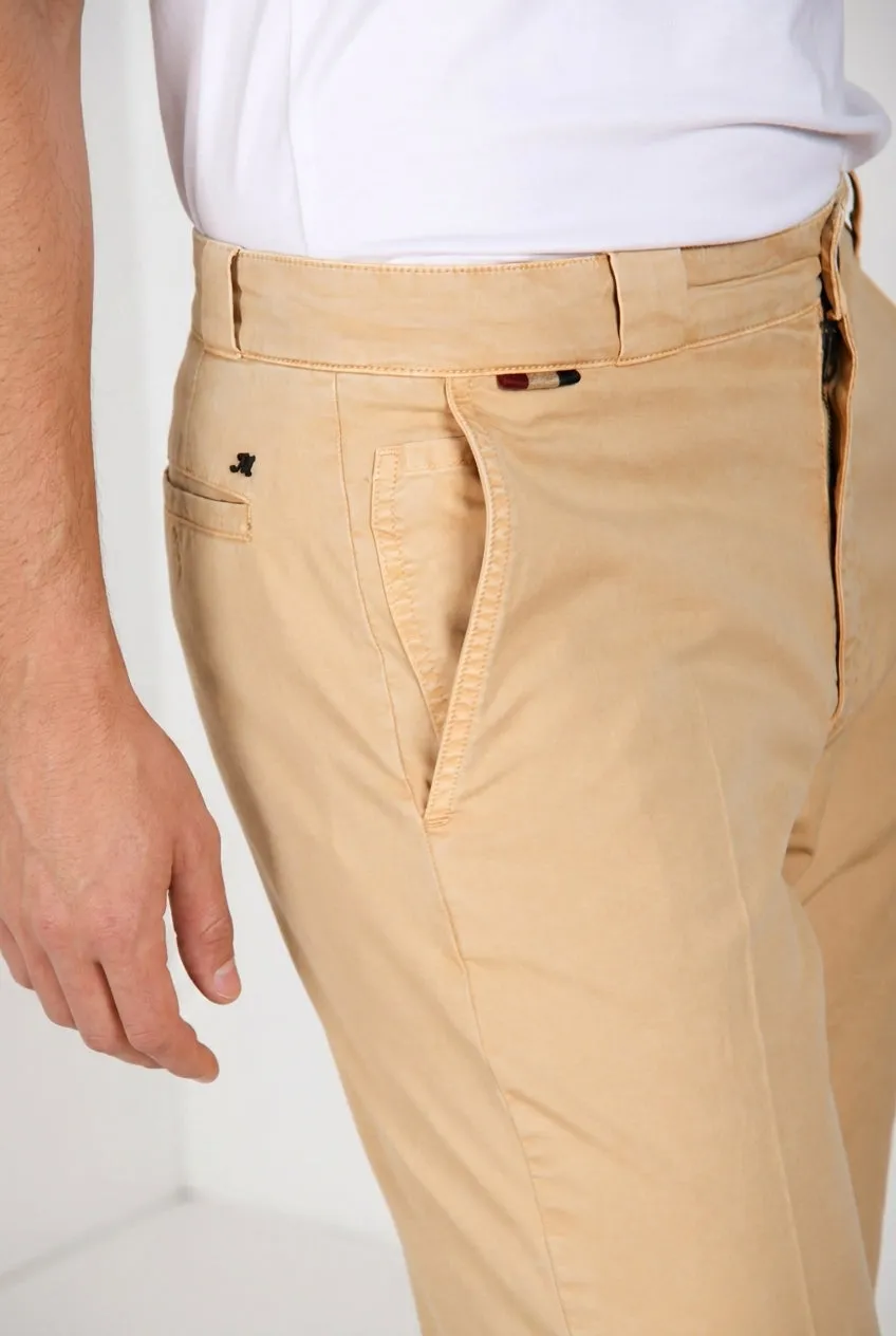 Mason's Madison M74 chinobukser kaki carrot let twill