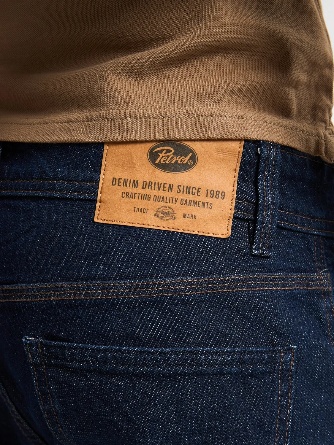 Petrol Starling Straight Fit jeans Rinsed stretch