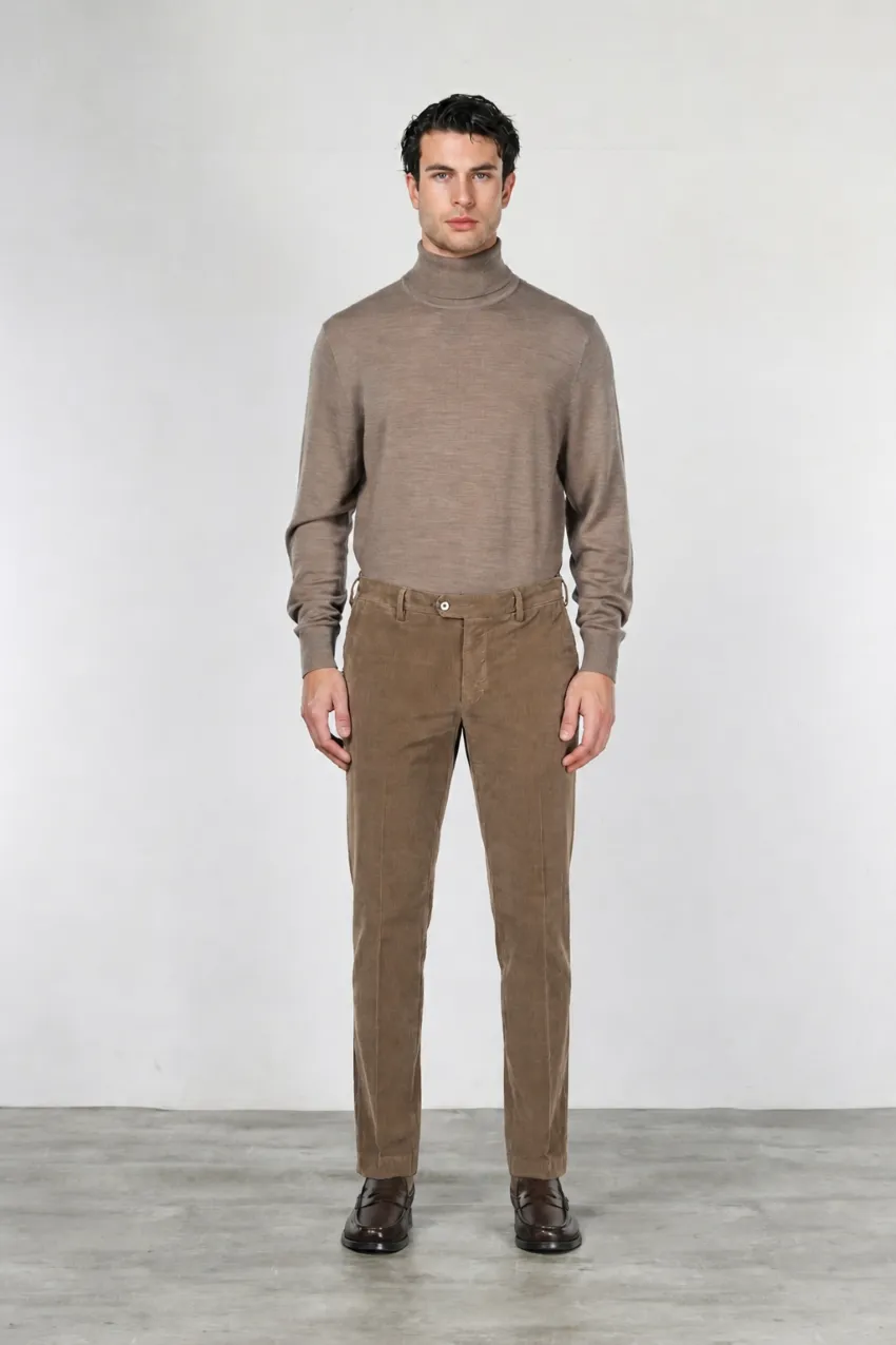 Mason's New York chinos taupe regular fit fløjl