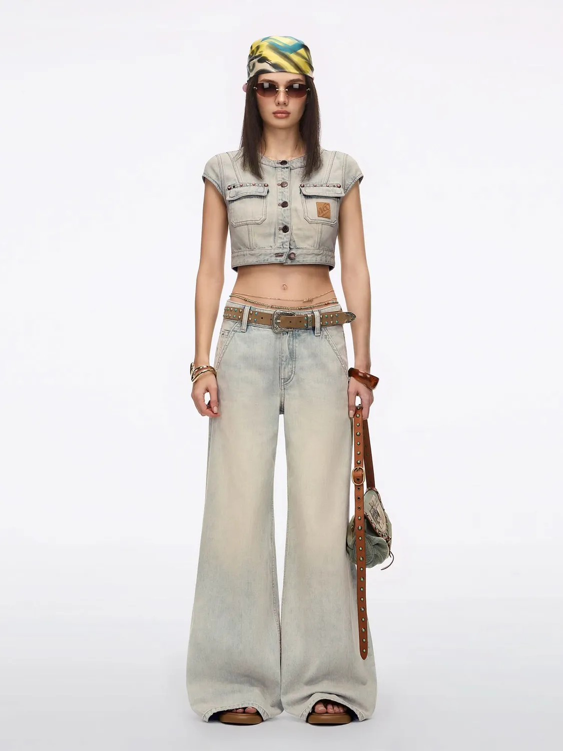 Miss Sixty 6M2JJ4450AF88 flare jeans blå lav talje
