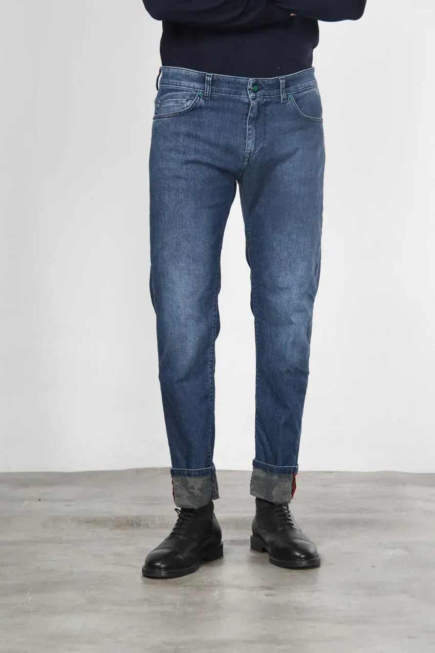Mason's Harris Regular jeans blå camouflage denim