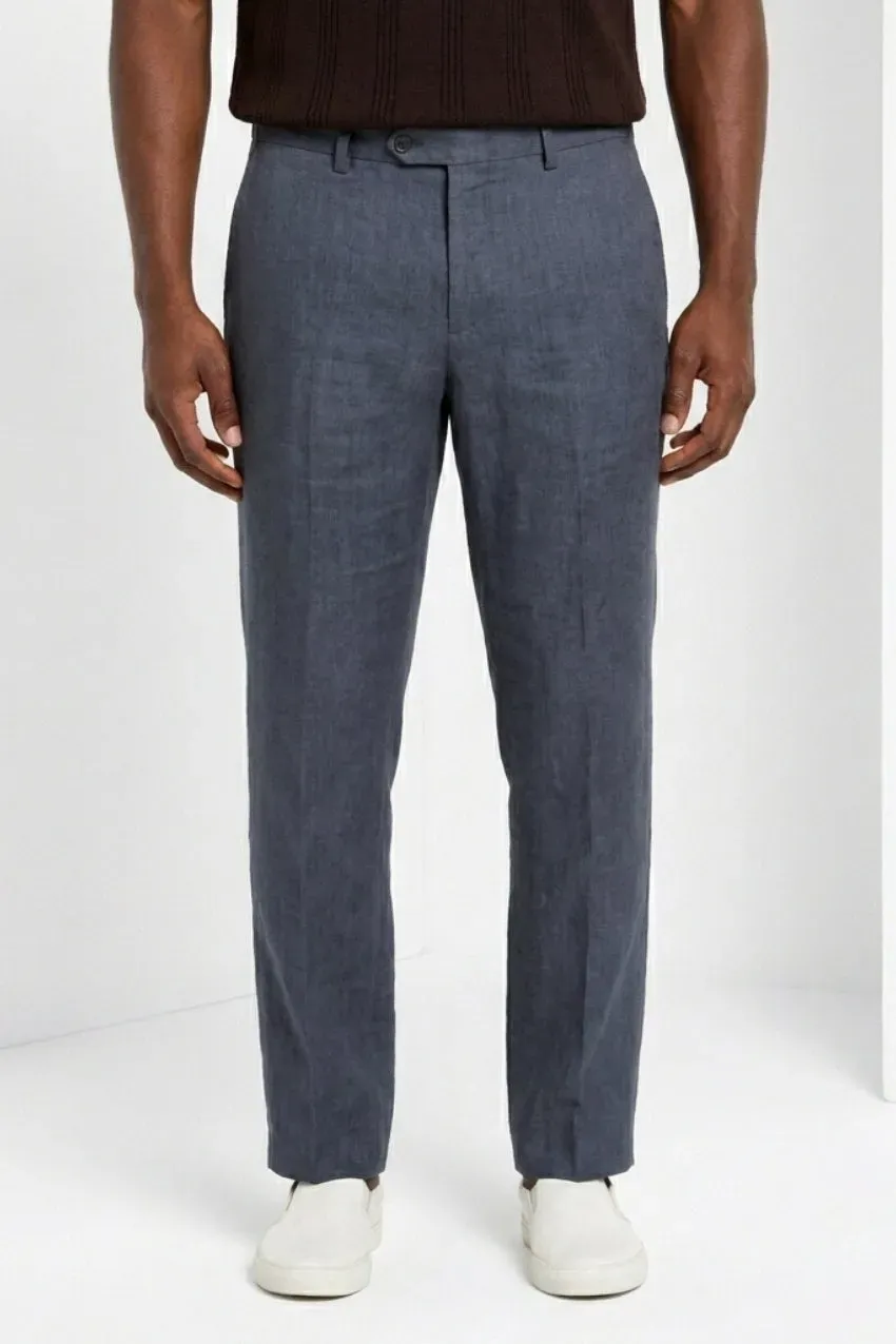 Mason's New York Icon Flex chinos lyseblå hør regular