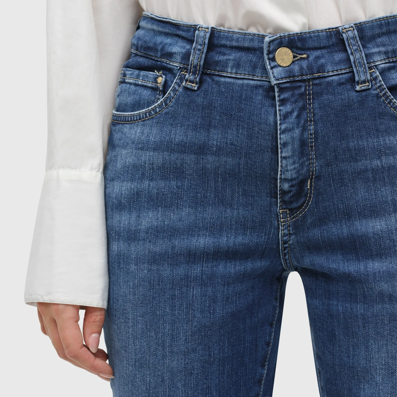 MAC Dream Kick 5416 jeans mellemblå kick flare