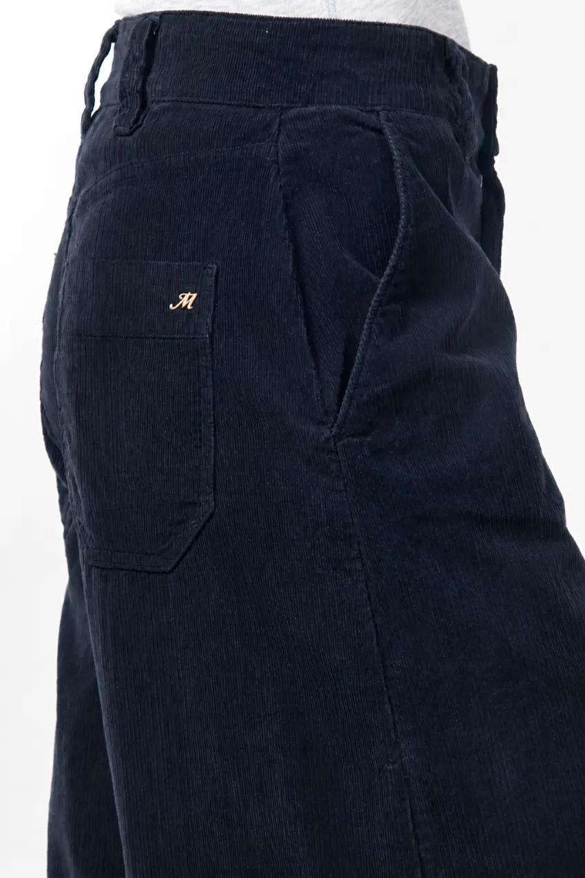 Mason's New York Wide chinos mørkeblå fløjl