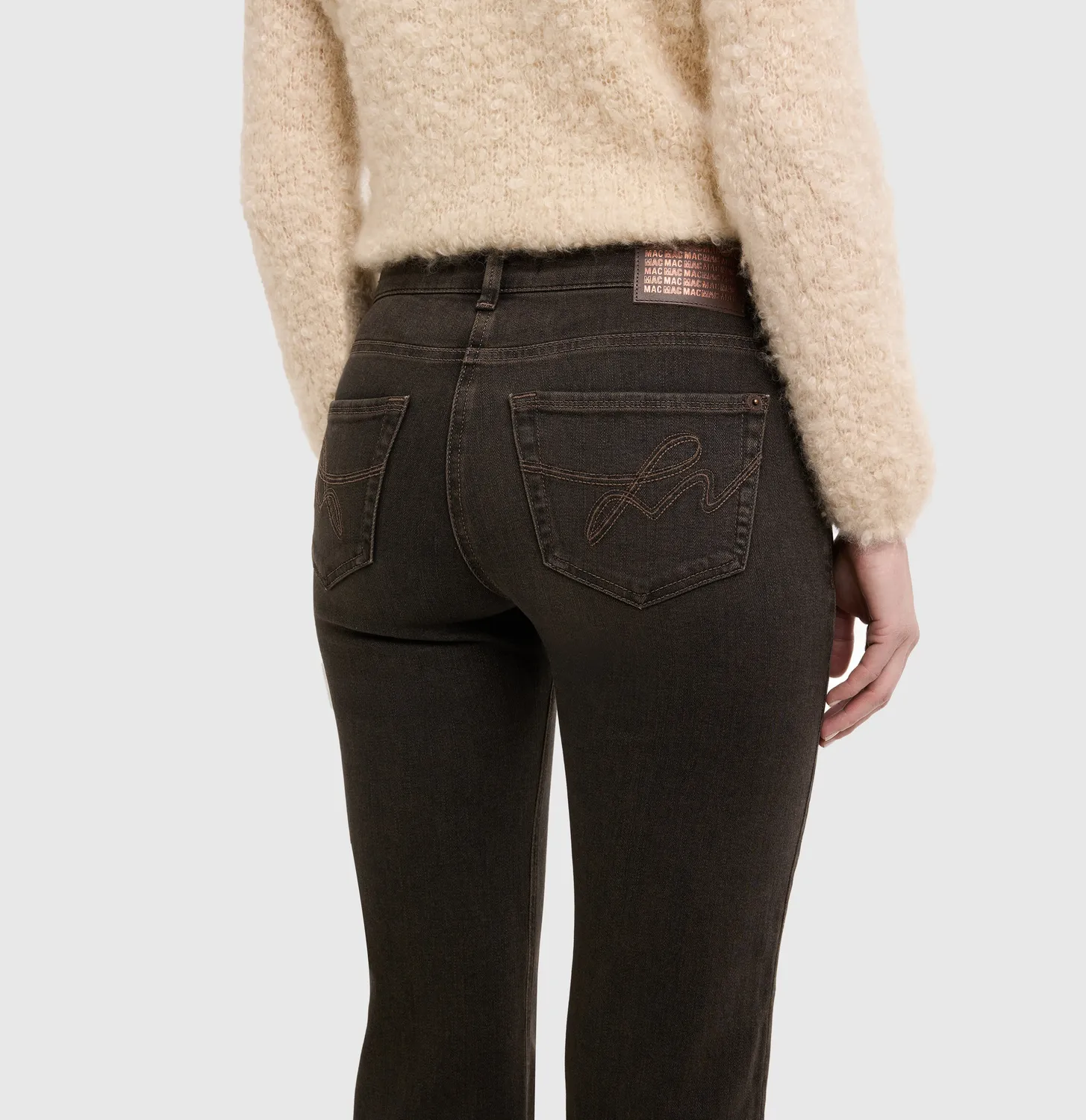 MAC Carrie 5954 jeans gråbrun slim fit