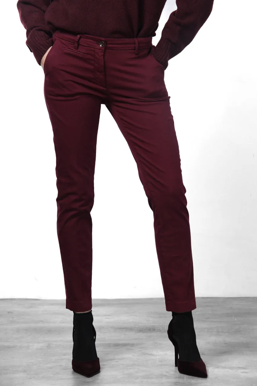 Mason's New York Slim chinobukser bordeaux slim