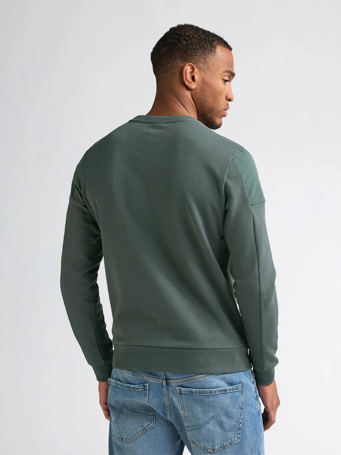 Petrol Industries Fieldstone sweatshirt Steel Green