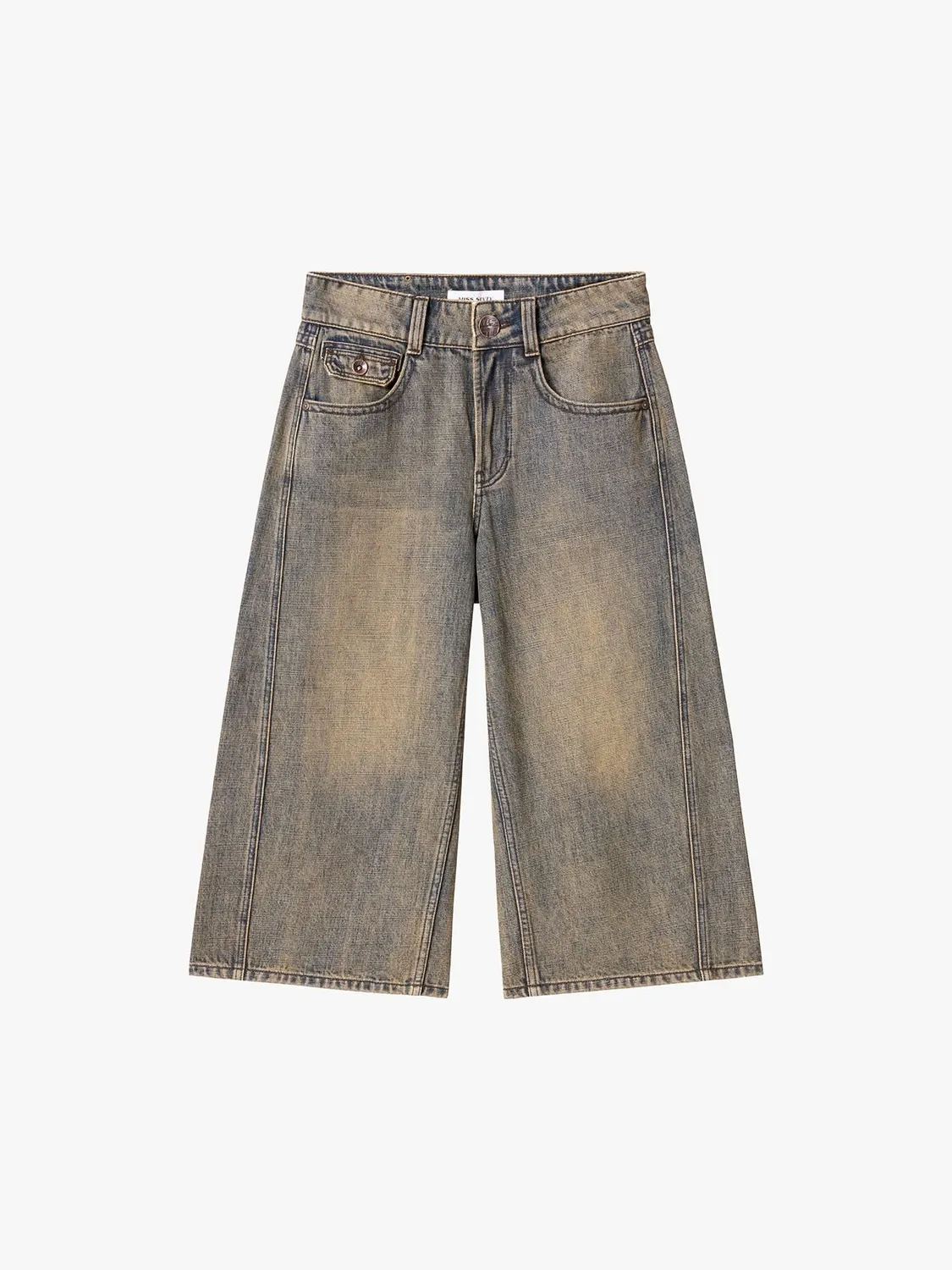 Miss Sixty Denim shorts blå knælange slidte