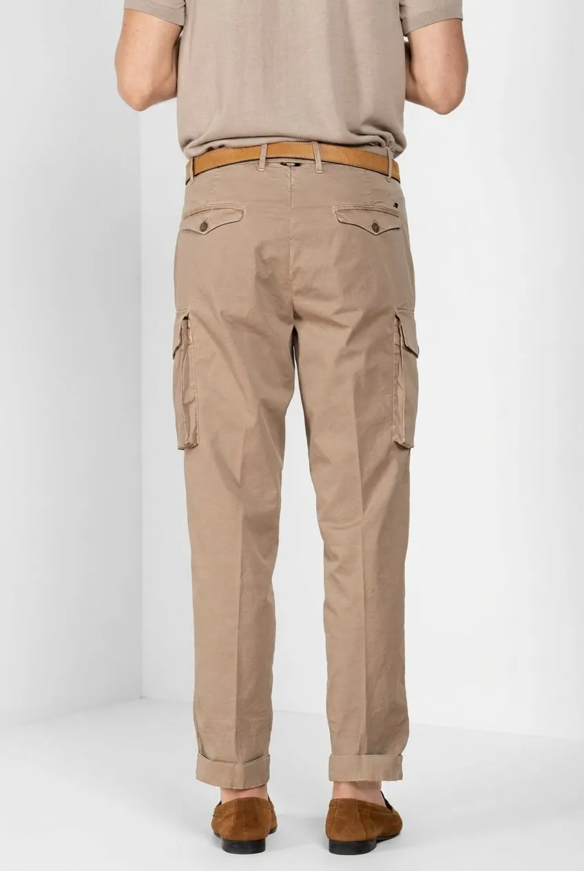 Mason's Boston cargobukser khaki relaxed fit