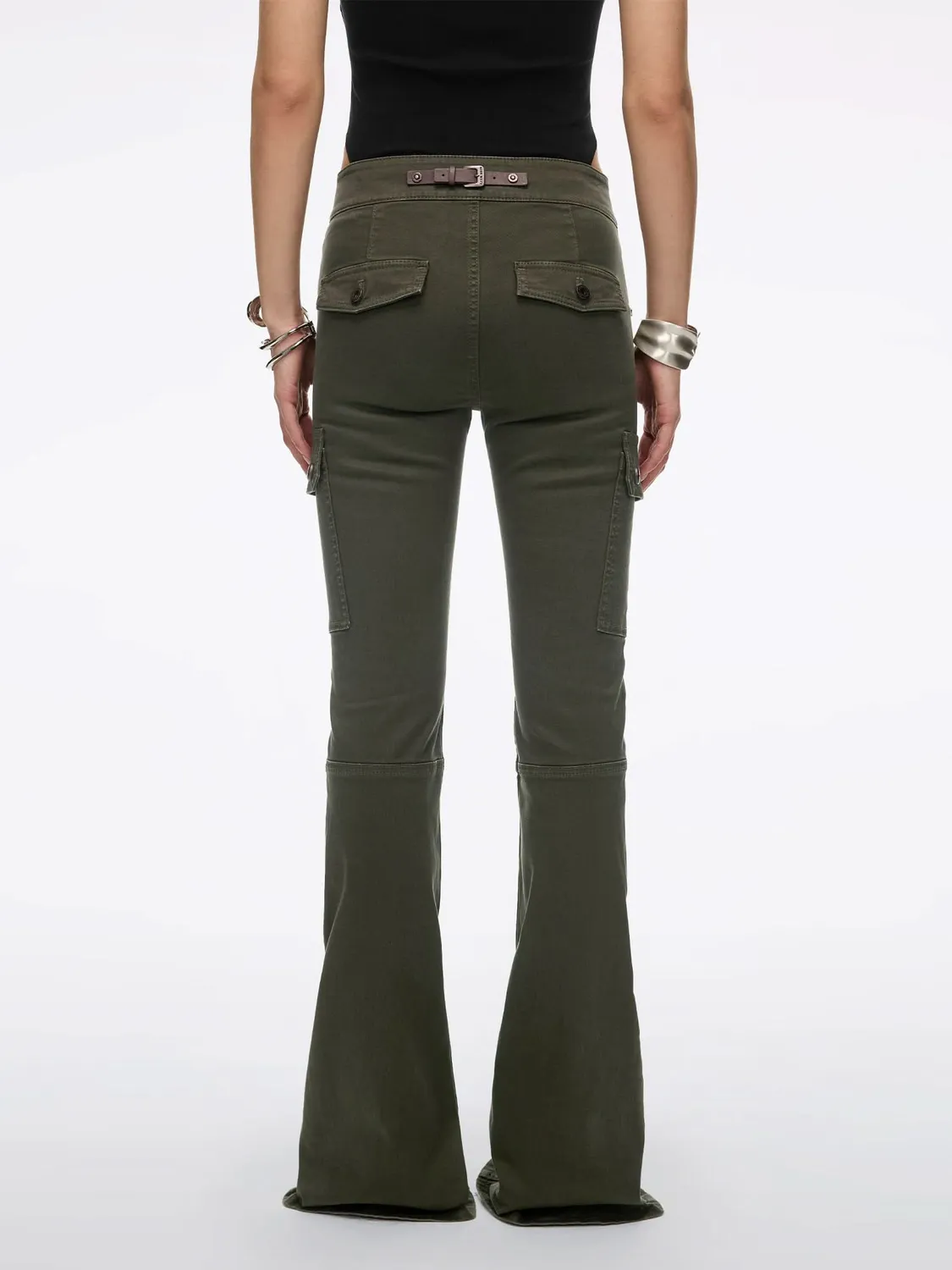 Miss Sixty Multi-Studded bukser grøn flare