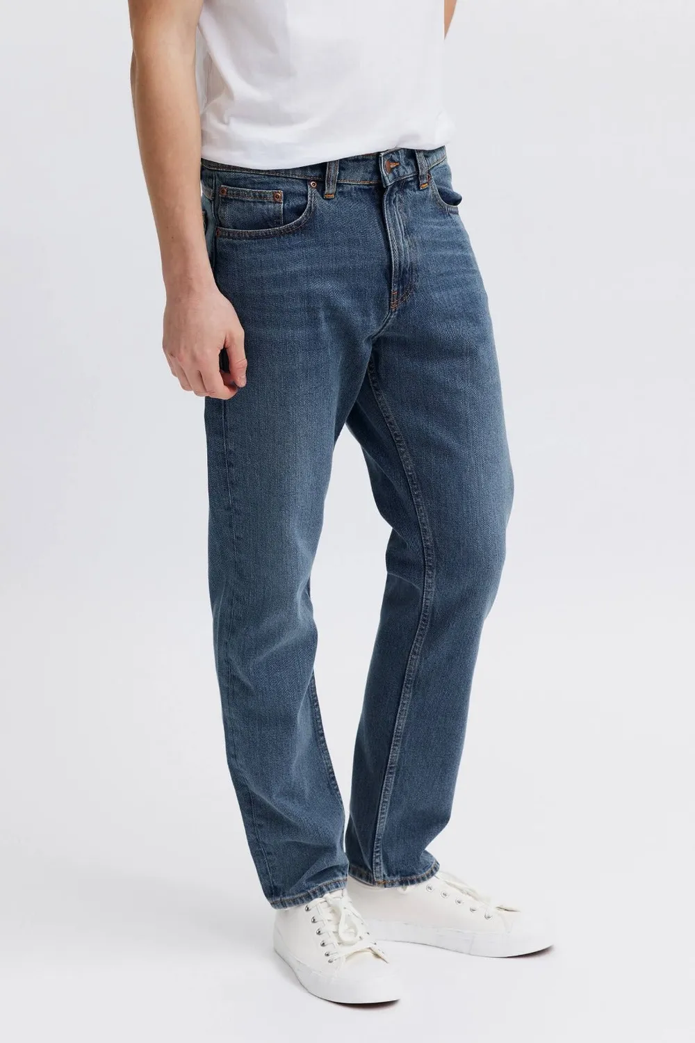 Organsk Atlantic Crisp Ravage jeans middelblå normal