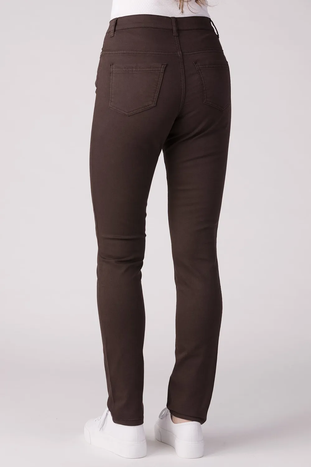 Merrytime Clara Slim jeans chocolate torte stræk
