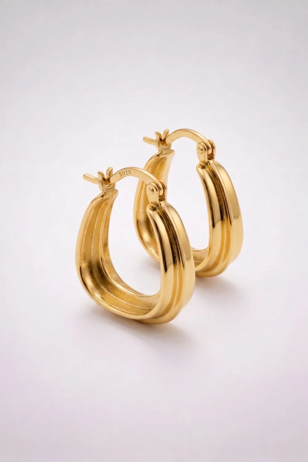 Organsk Coast Hoop øreringe guld blanke