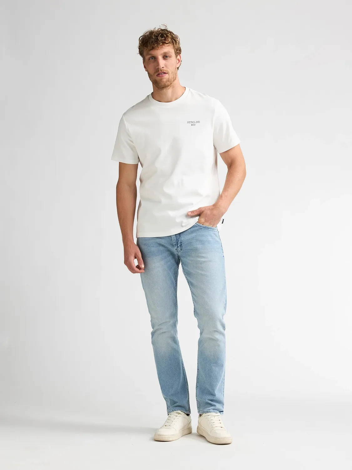 Petrol Industries Zimmer T-shirt brystprint