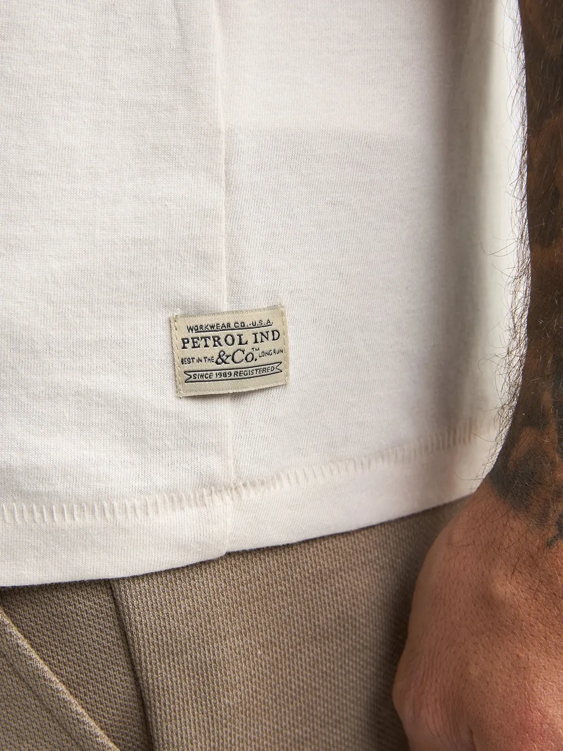 Petrol Industries Piedra t-shirt Seashell økologisk