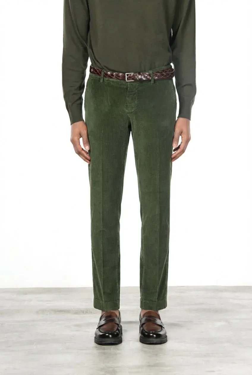 Mason's Milano chinos extra slim skovgrøn fløjl