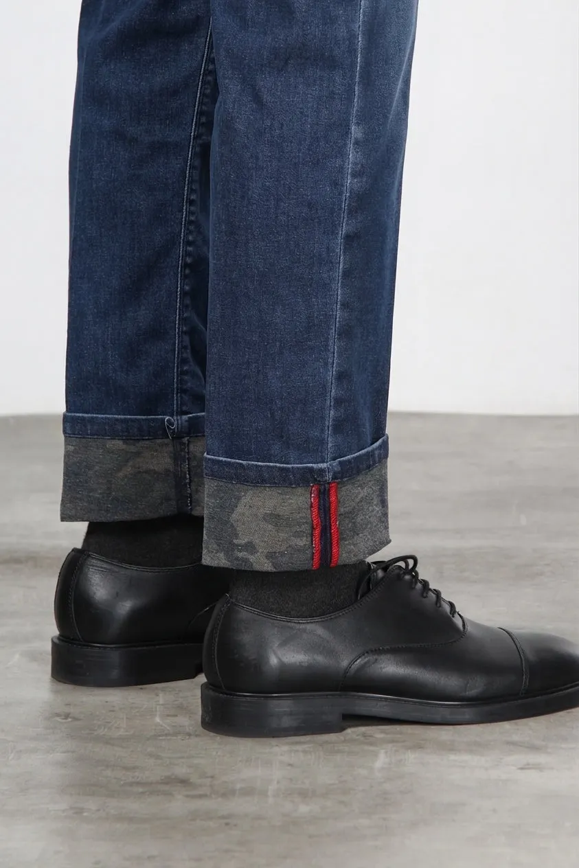 Mason's Harris Regular jeans blå camouflage denim