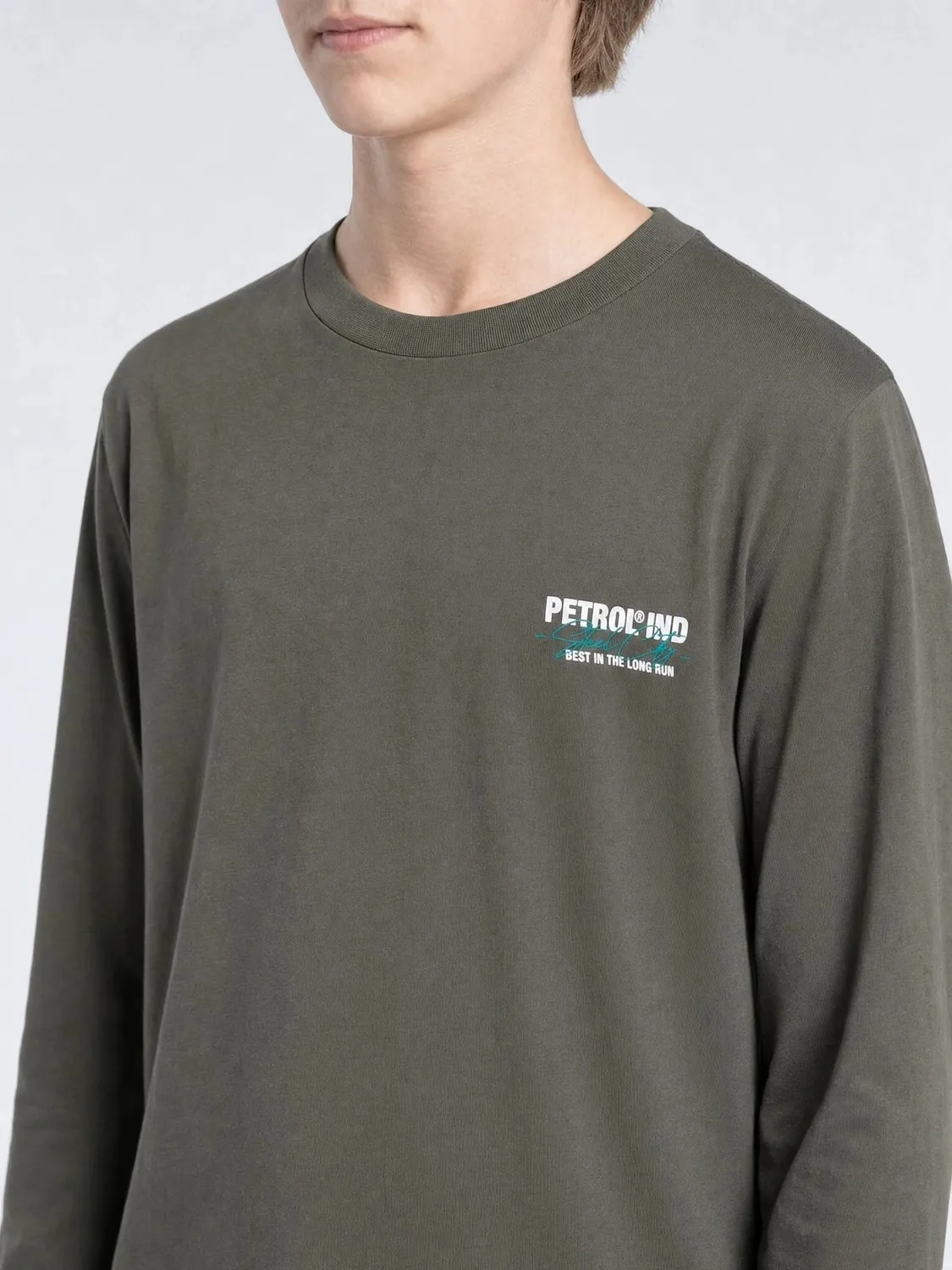 Petrol Industries Steellake longsleeve beluga bomuld børn