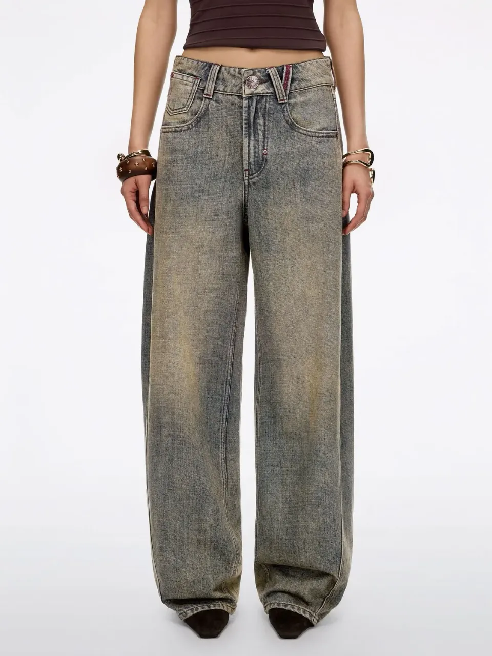 Miss Sixty Barrel jeans blå bomuld-hamp