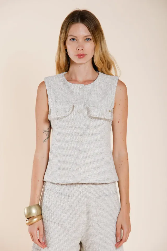 Mason's Giselle blazer creme jersey stretch