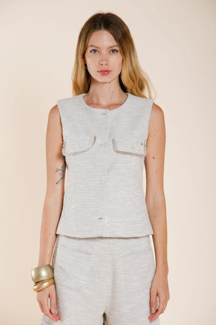 Mason's Giselle blazer creme jersey stretch