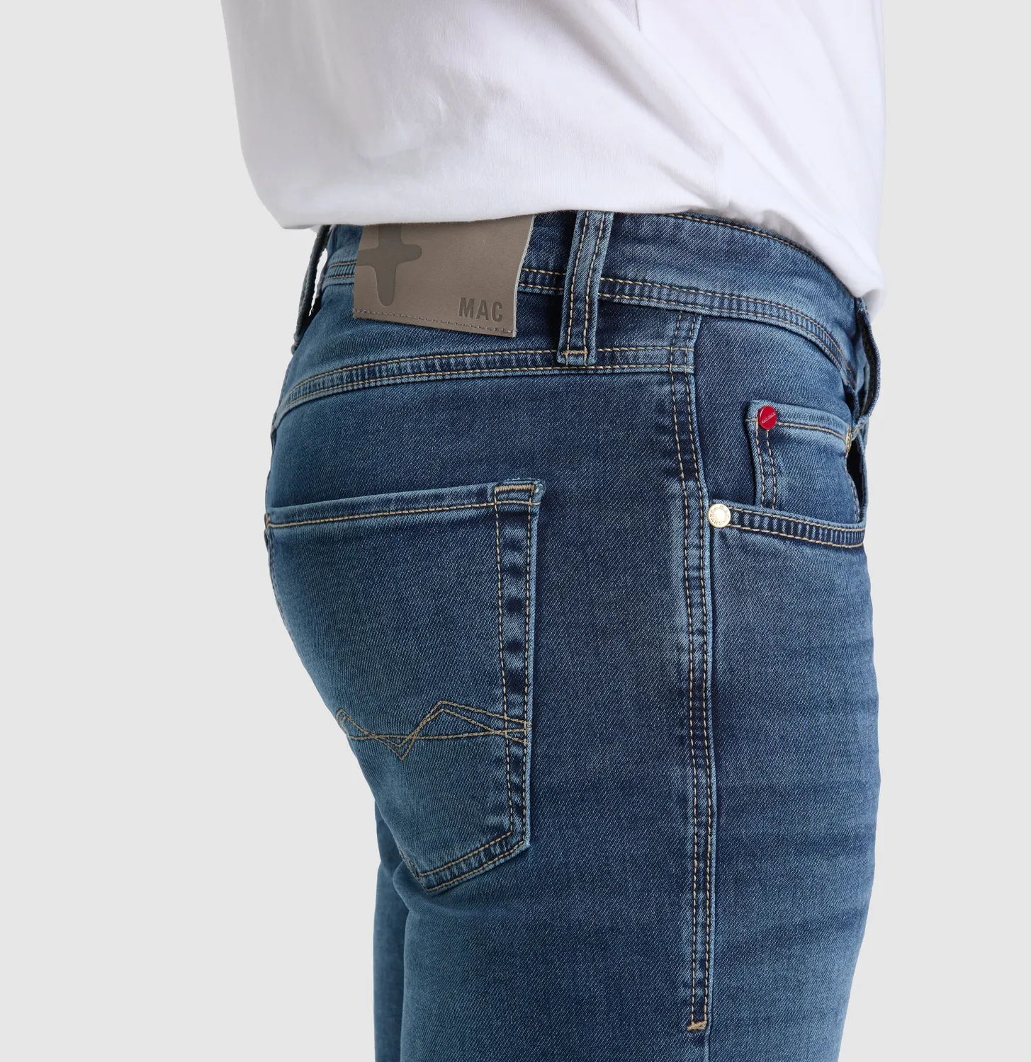 MAC Jog'n Jeans modern fit joggingjeans mørkeblå