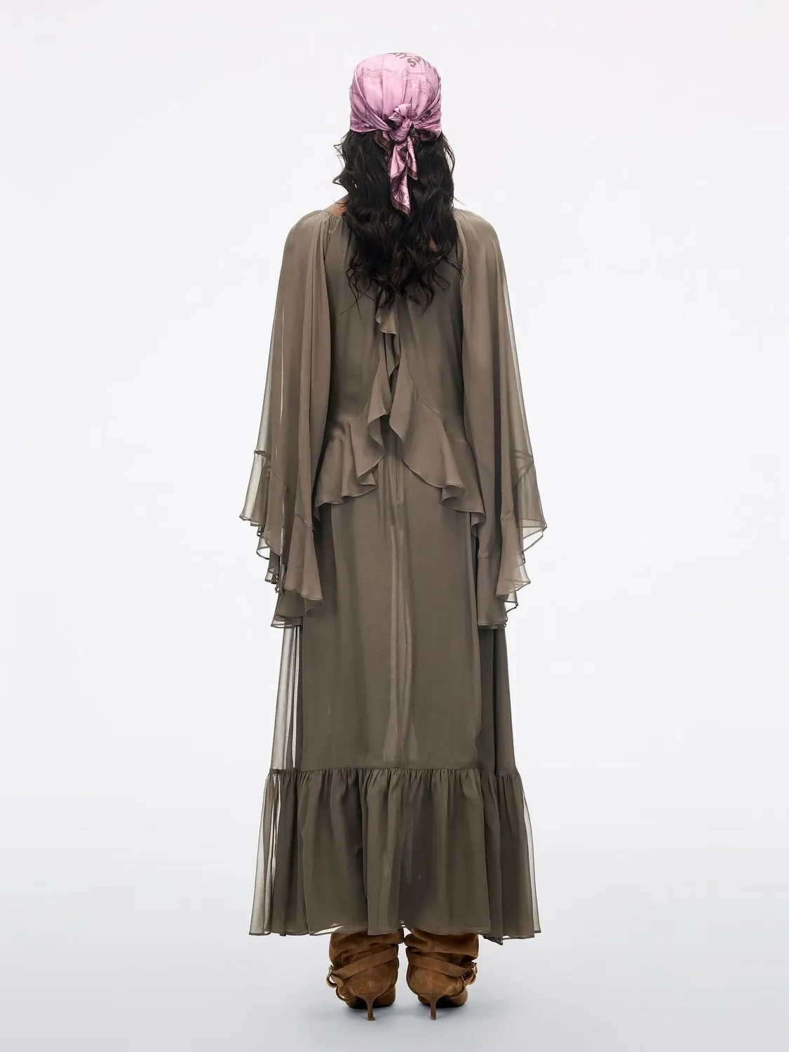 Miss Sixty Mulberry Silk kjole brun silke
