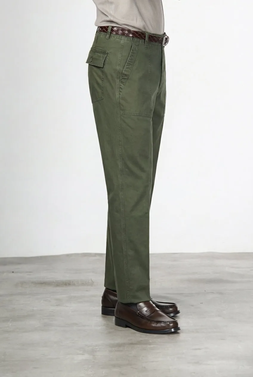 Mason's Prescott chinobukser mørkegrøn relaxed fit