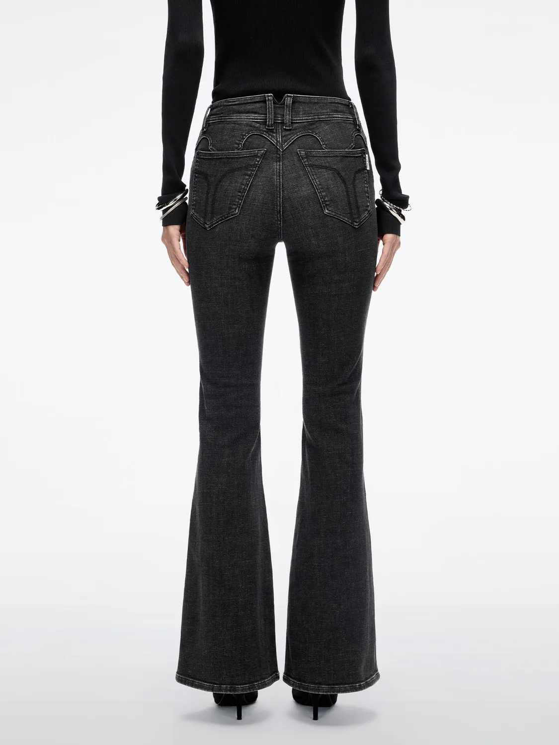 Miss Sixty Bella 6S3JJ2430BG11 flare jeans sort lav talje