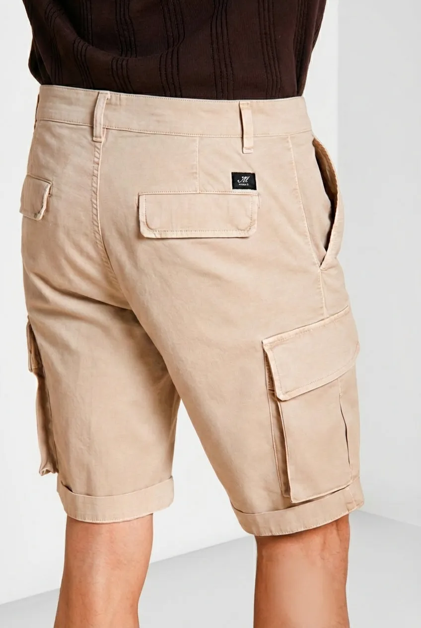 Mason's Chile cargo bermuda beige stretch