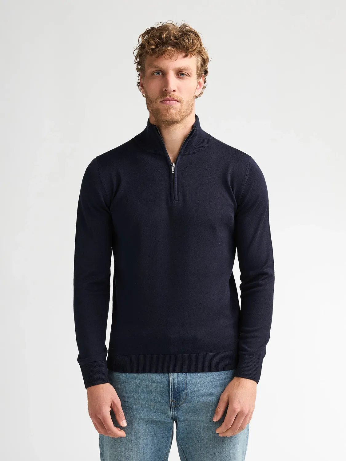 Petrol Industries Wheel half-zip striktrøje bomuldsblanding