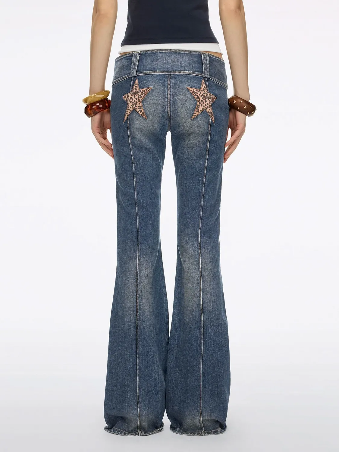 Miss Sixty 6M1JJ38900F89 flare jeans blå stretch