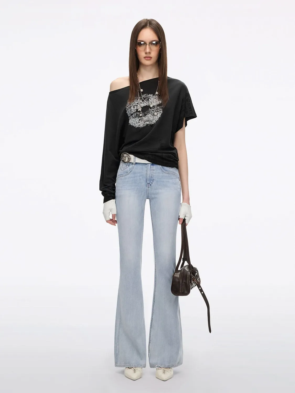 Miss Sixty Everyday Bella flare jeans lyseblå stretch