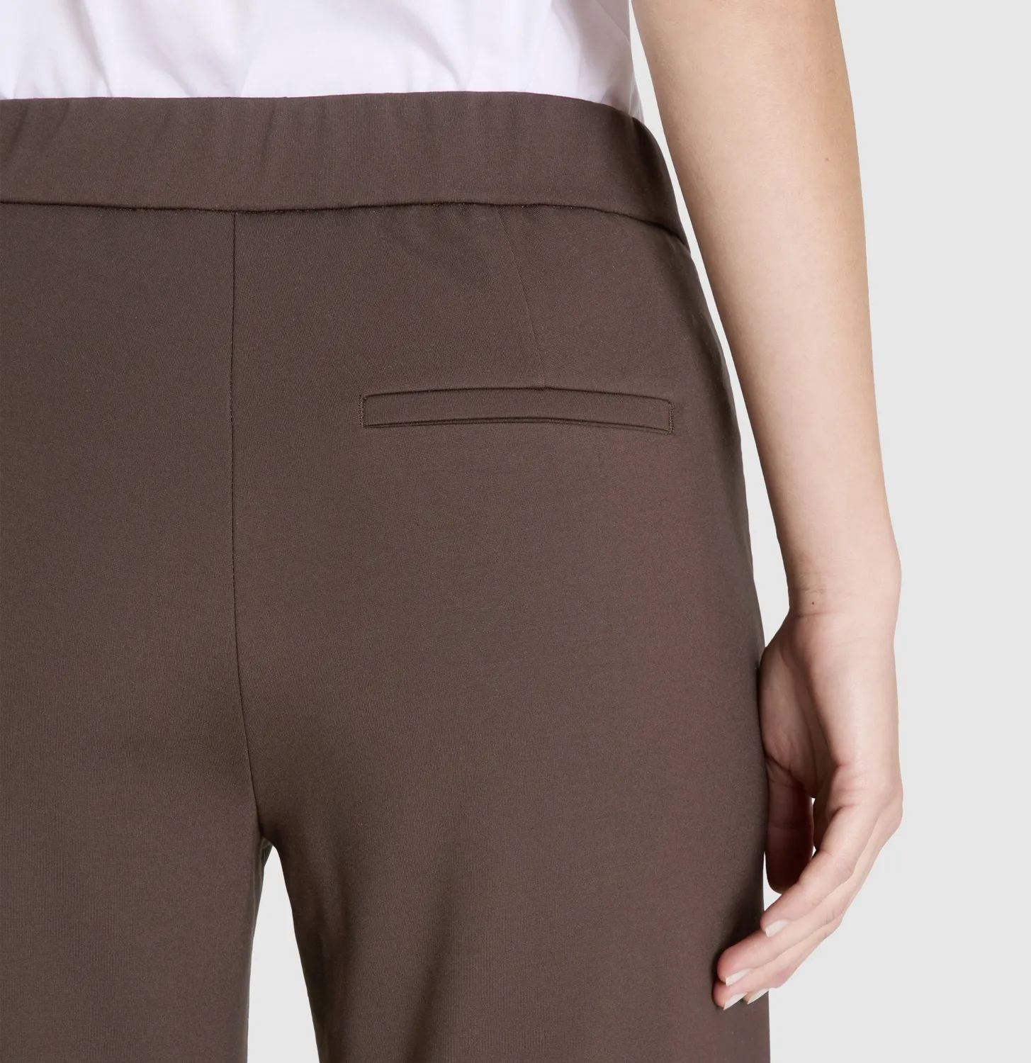 MAC Chiara 2177 wide fit bukser brun light jersey