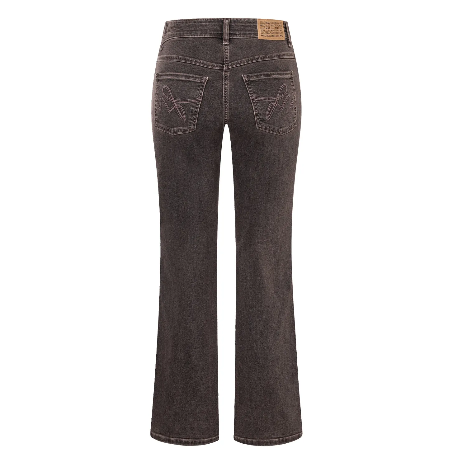 MAC Laura seam flare damejeans brun stretch