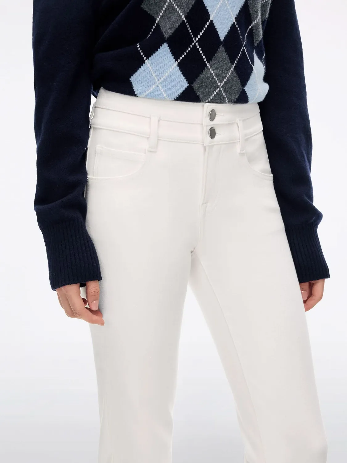 Miss Sixty Double-Button skinny jeans mørkeblå stretch