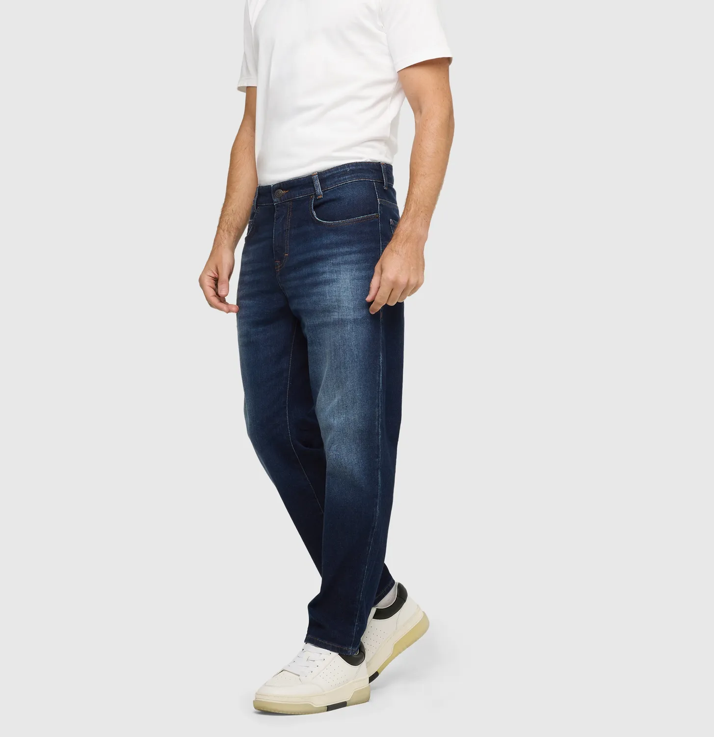 MAC Dan 0770-00-1984L jeans mørkeblå tapered fit
