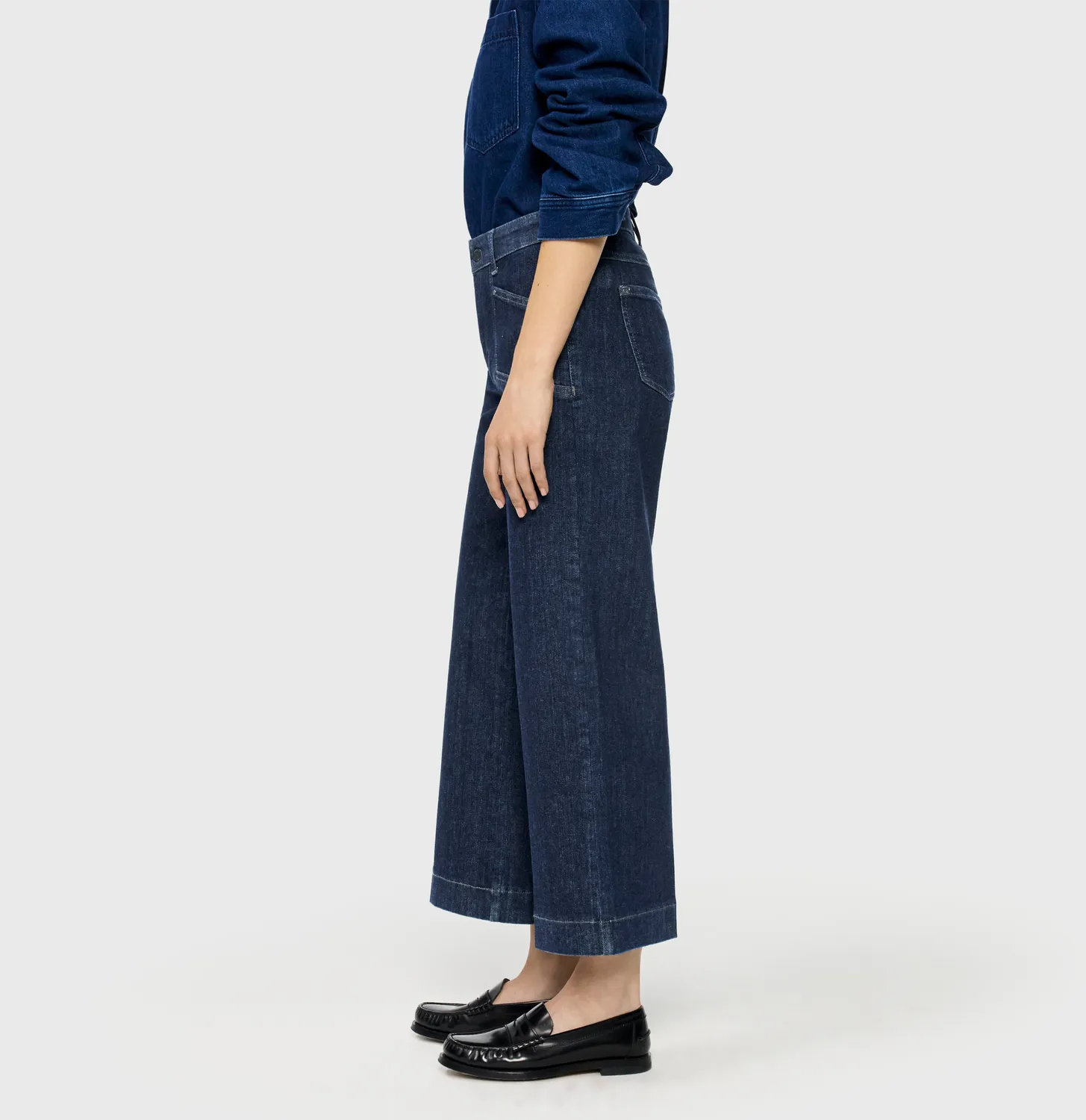 MAC Dream Culotte 5400-90-0358L jeans mørkeblå wide