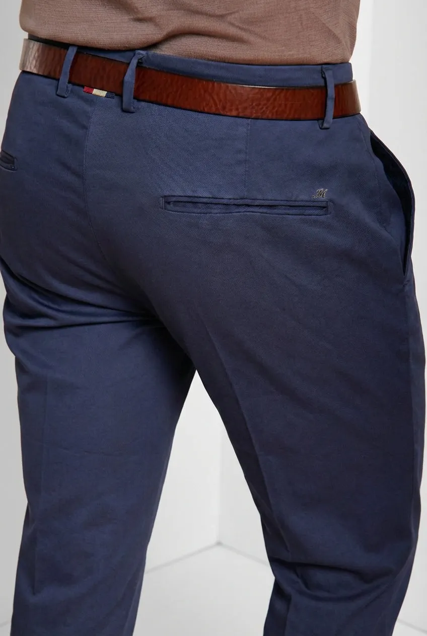 Mason's Torino Flex chinobukser navy slim fit