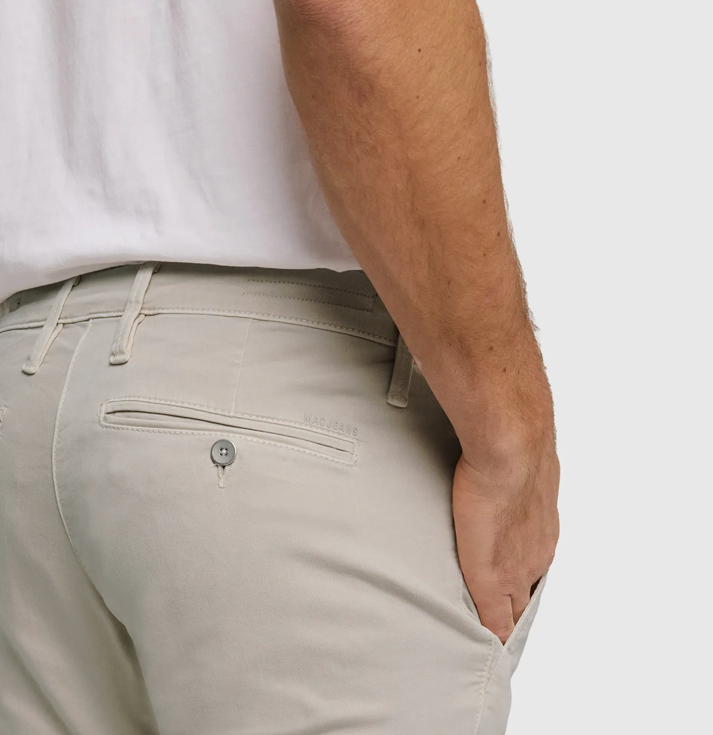 MAC Driver Pants 6351-00-1995L bukser beige Regular Fit