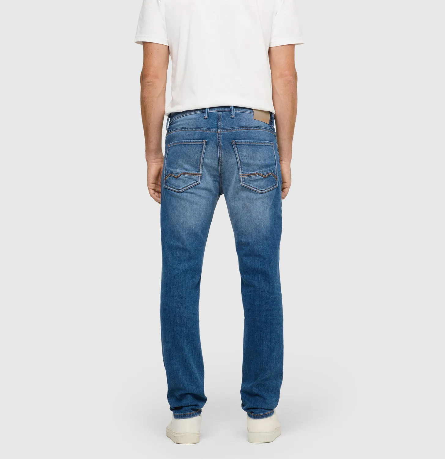 MAC Arne Pipe 0524 jeans mellemblå hemp denim