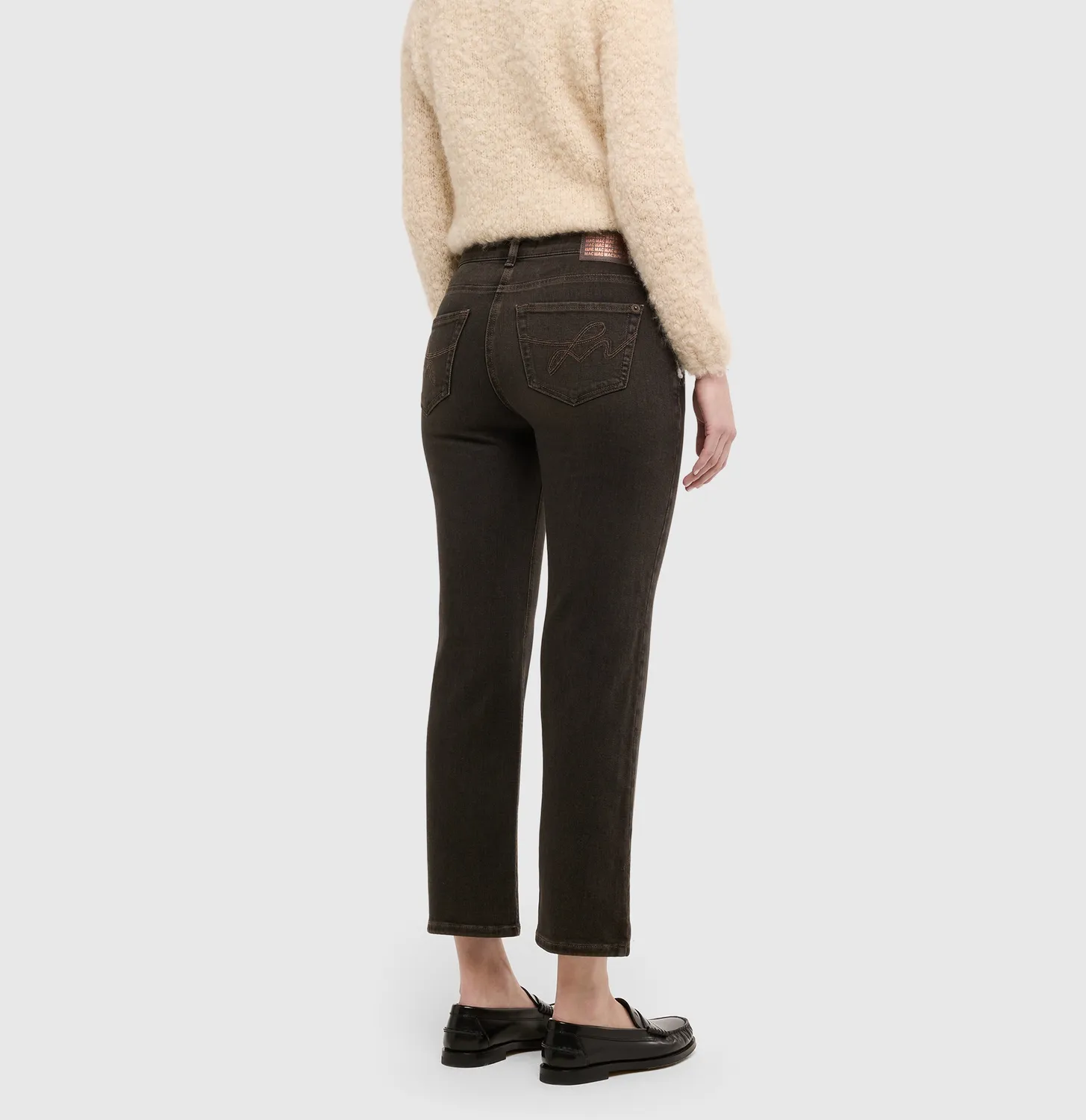 MAC Carrie 5954 jeans gråbrun slim fit
