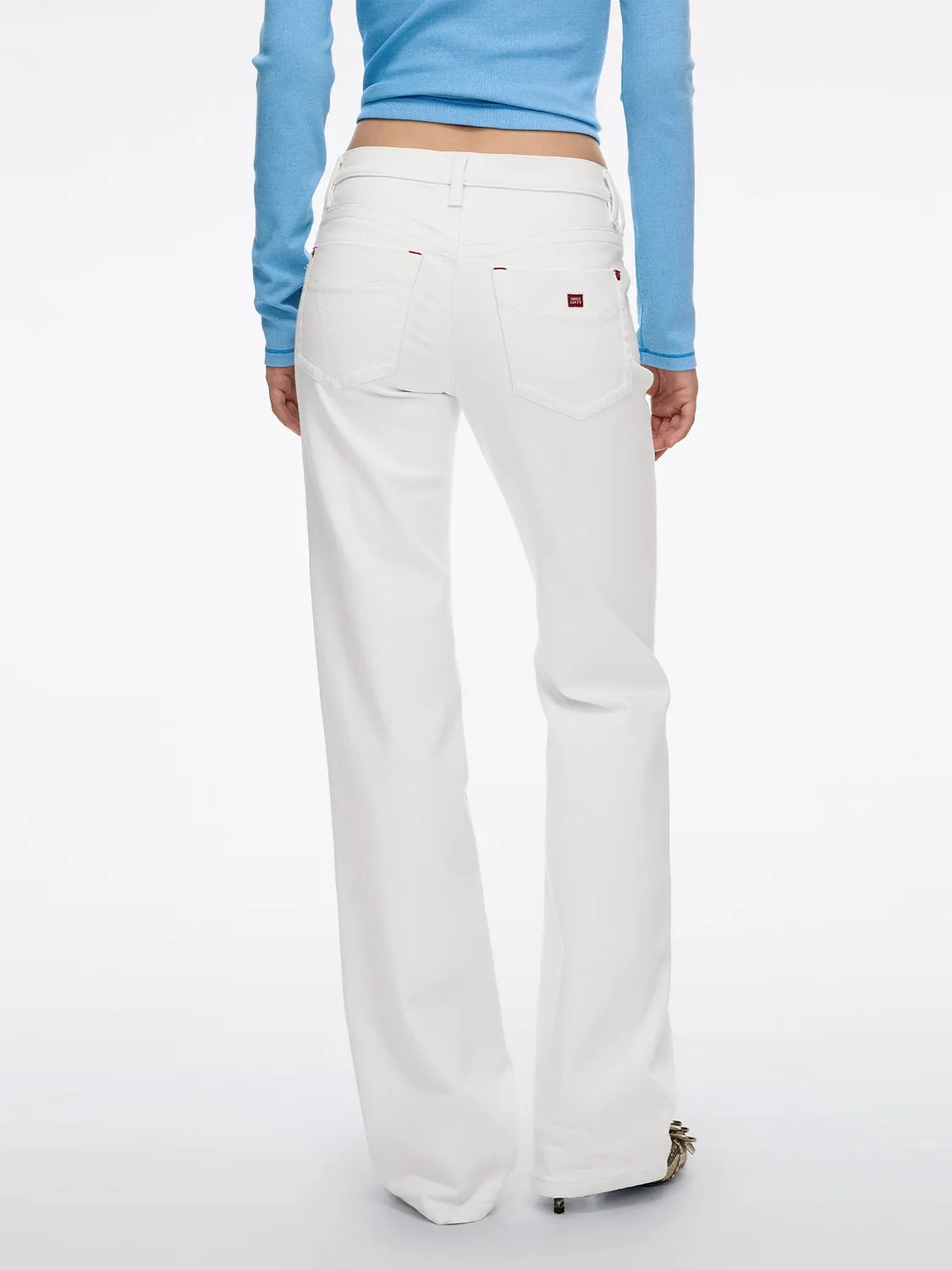 Miss Sixty Tommy flare jeans hvid cashmere