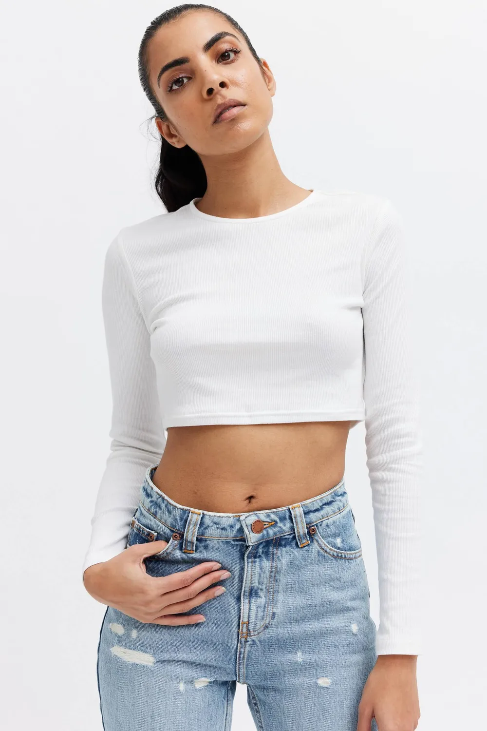 Organsk Oxygen Shorty Raw Rebellion jeans lys