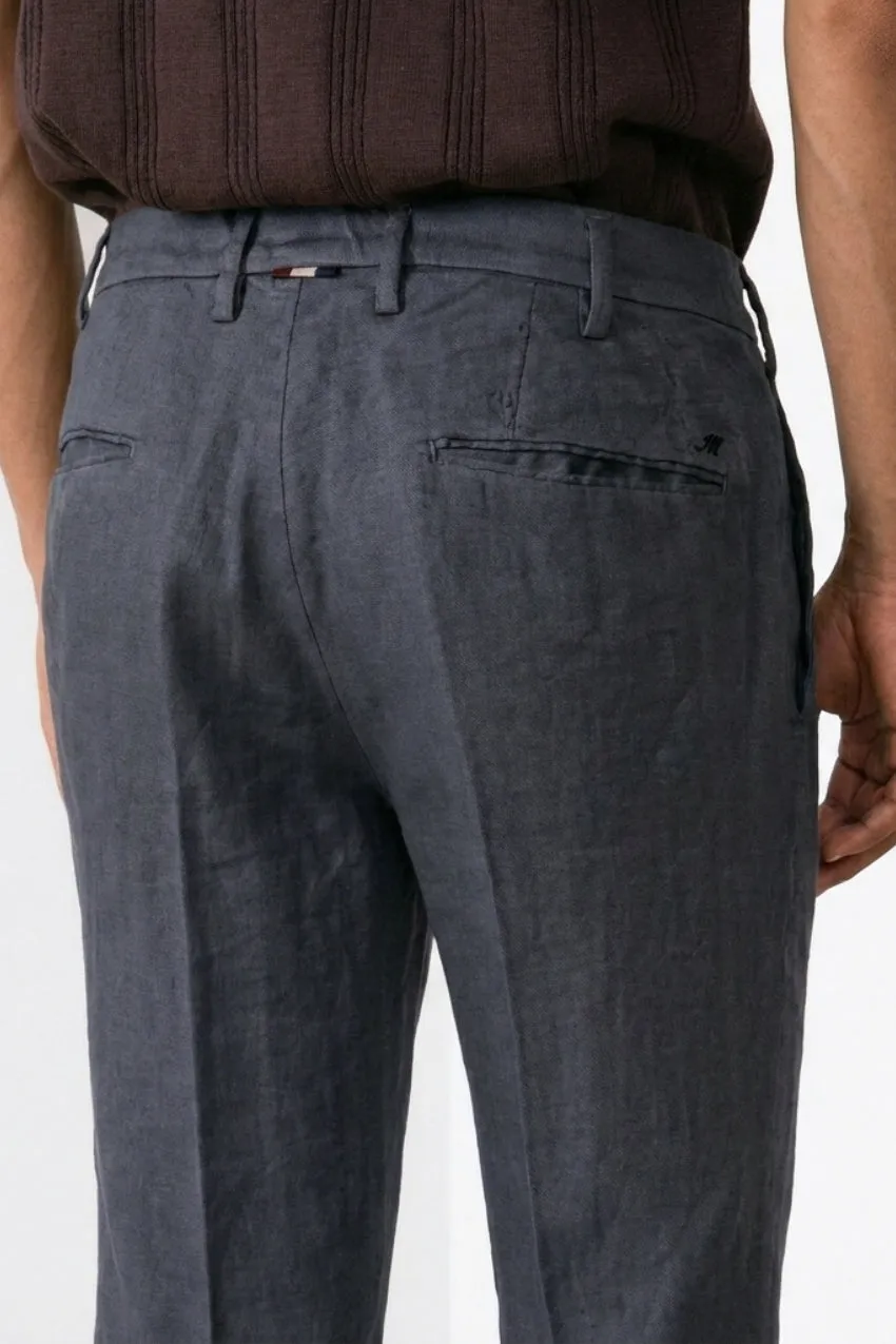 Mason's New York Icon Flex chinos lyseblå hør regular