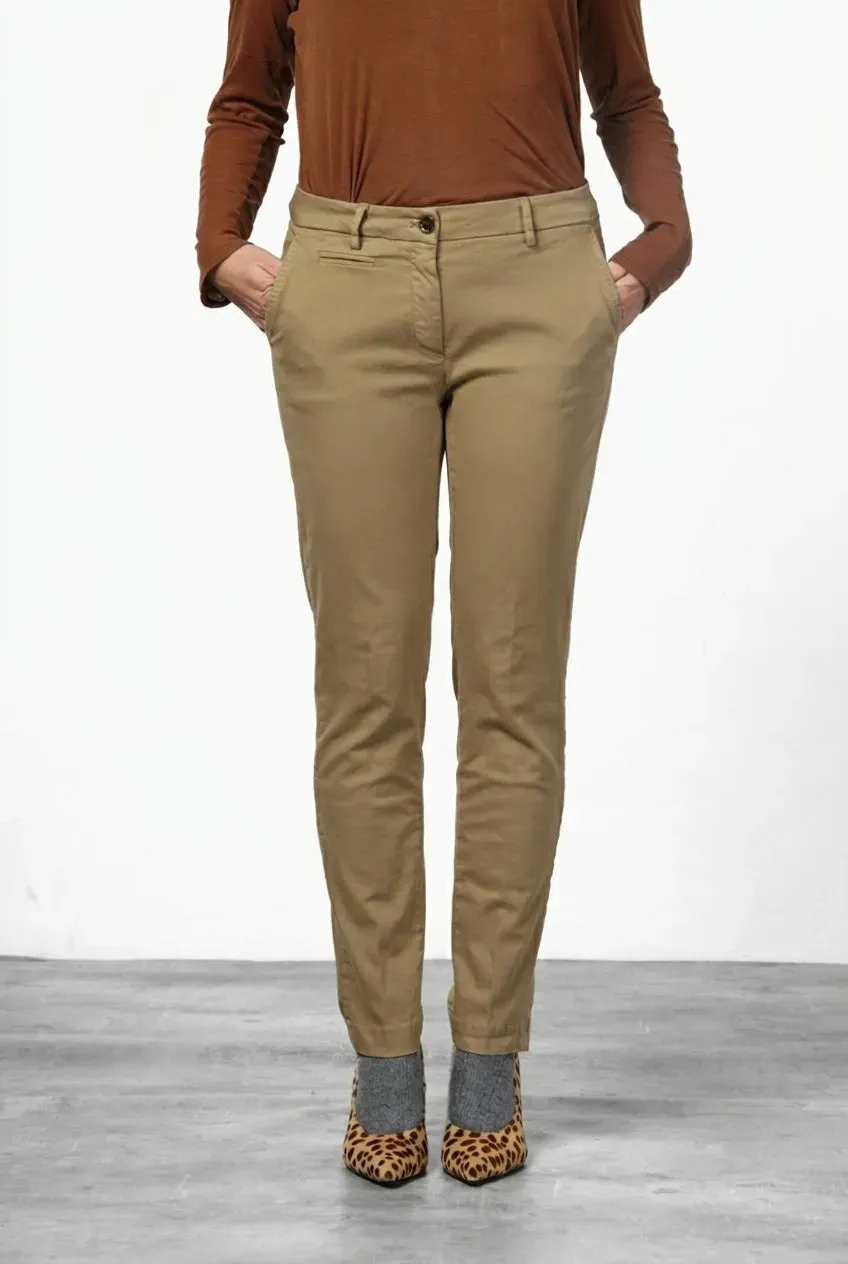 Mason's New York Slim chinobukser mørkebeige