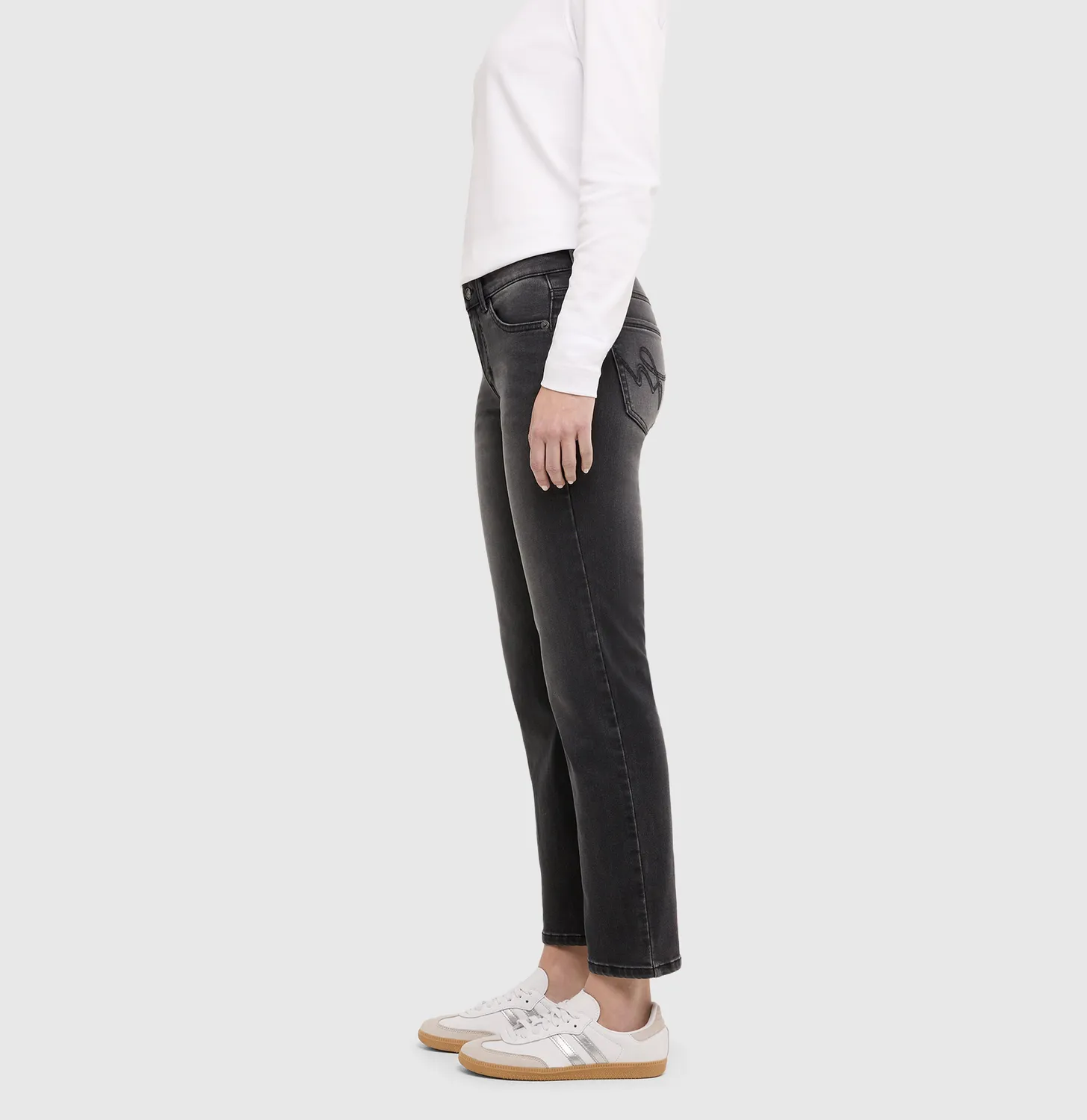 MAC Carrie 5954 jeans grå slim fit