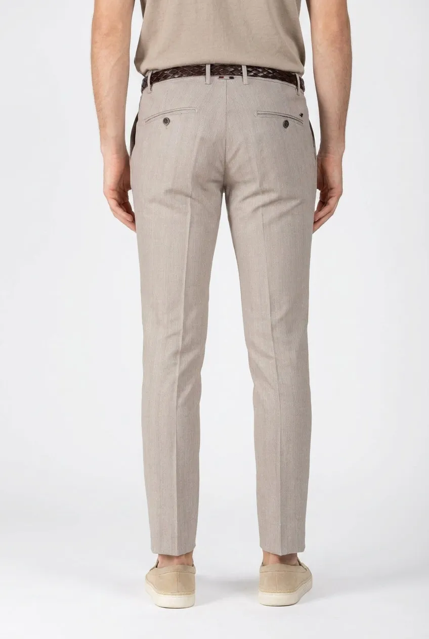 Mason's Milano chino bukser lys beige sildebens extra slim