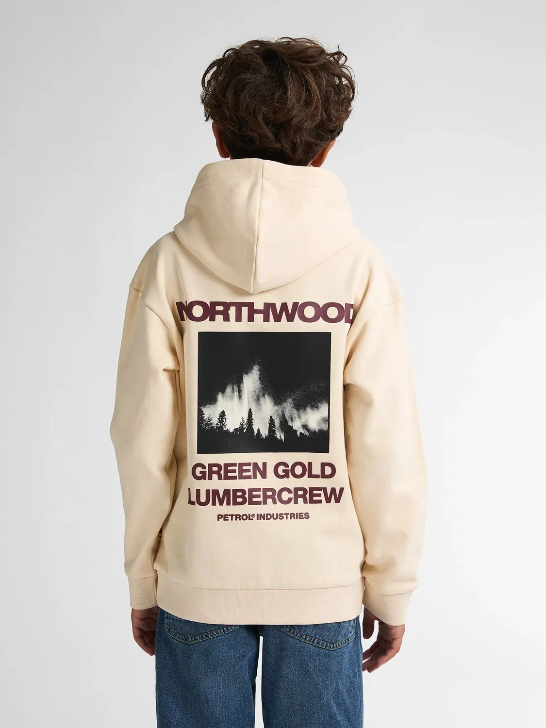 Petrol Industries Rainier hoodie Raw Sand backprint