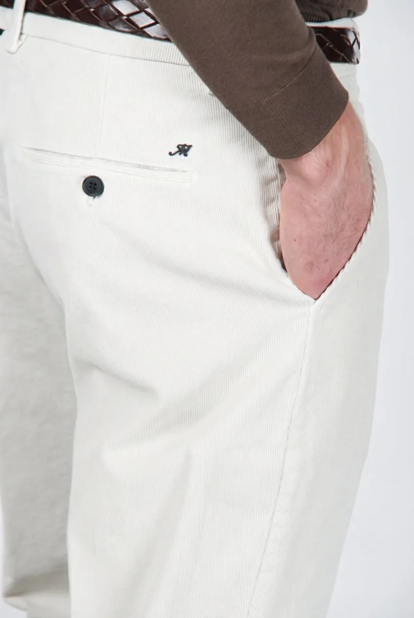Mason's Paris chinos hvide carrot fløjl
